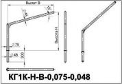 кронштейны для гранёных опор кг1к-1,0-2,0-0,075-0,048